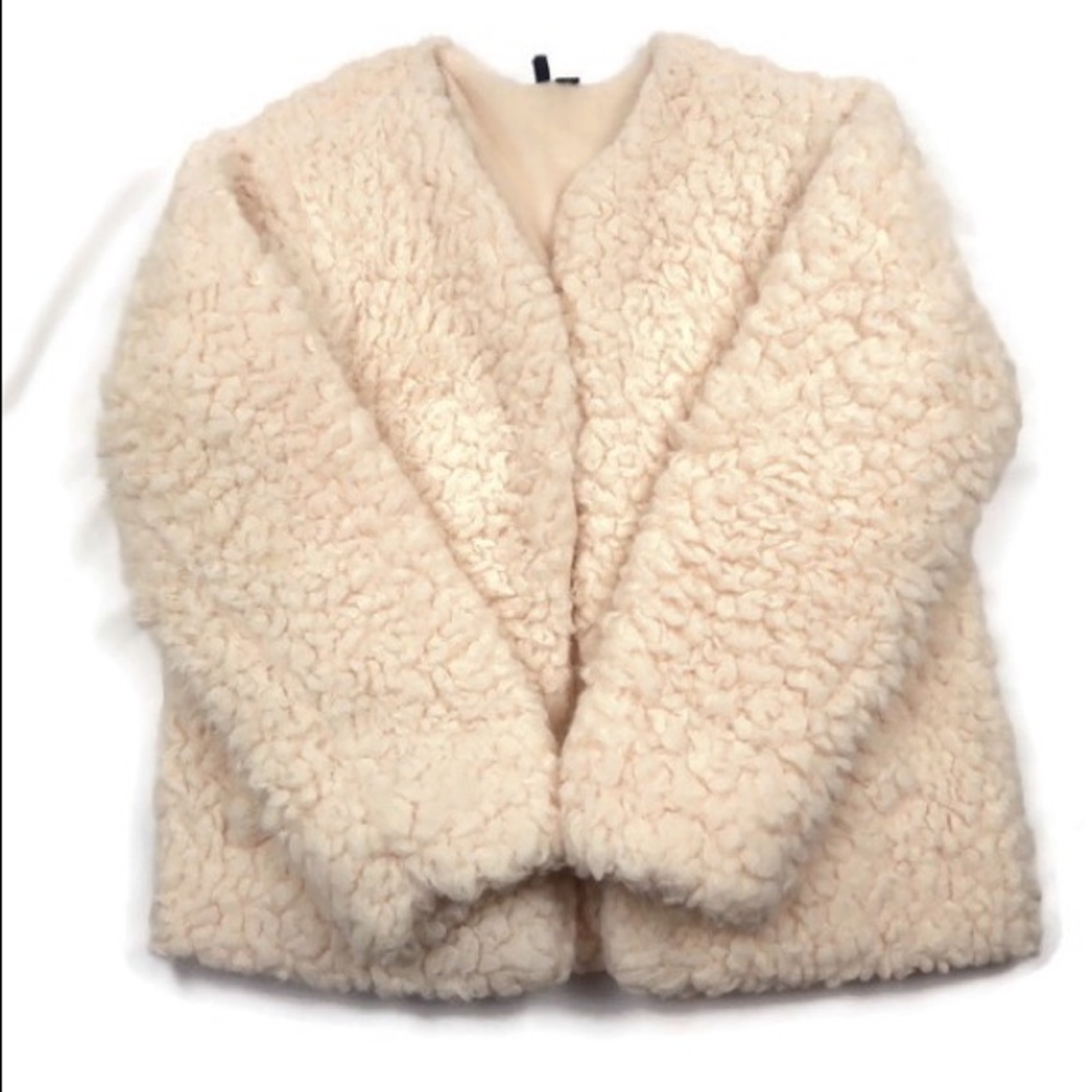 Women’s Faux Fur Teddy Jacket Size S-M